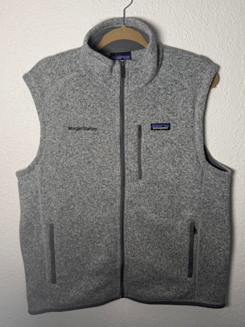 Patagonia Better Sweater Fleece Vest Gray Stonewash Morgan Stanley Men's Large